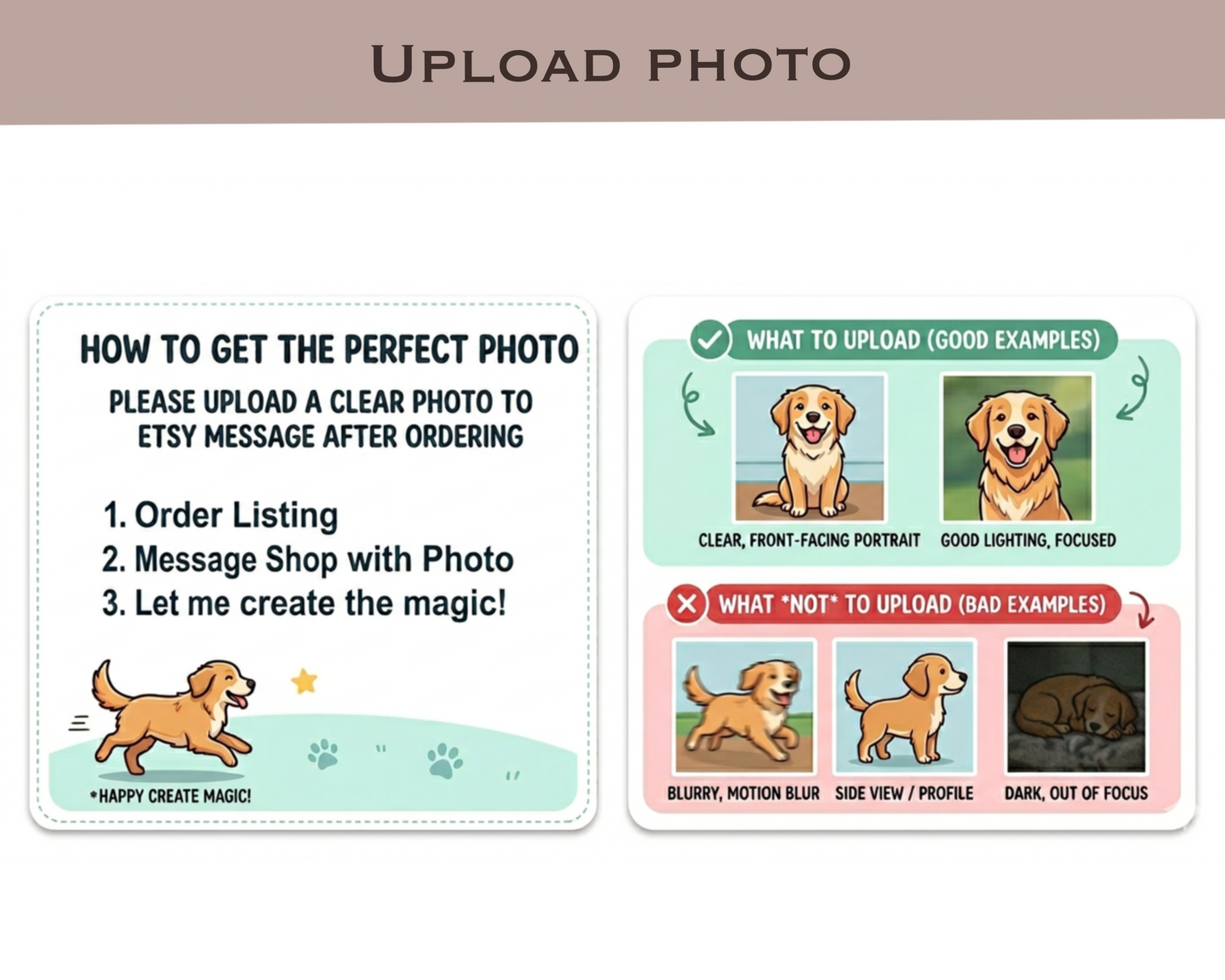 Custom Pet Portrait Illustration | Personalized Dog & Cat Memorial Art Gift | Digital or Physical Print