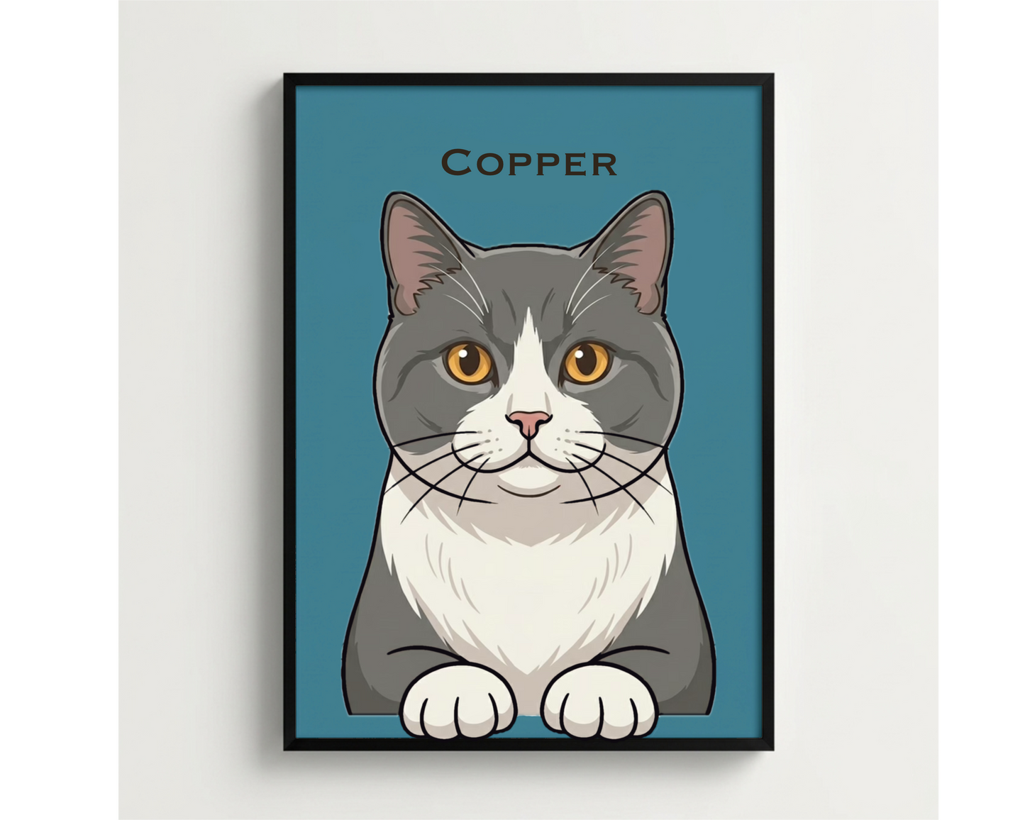 Custom Pet Portrait Illustration | Personalized Dog & Cat Memorial Art Gift | Digital or Physical Print