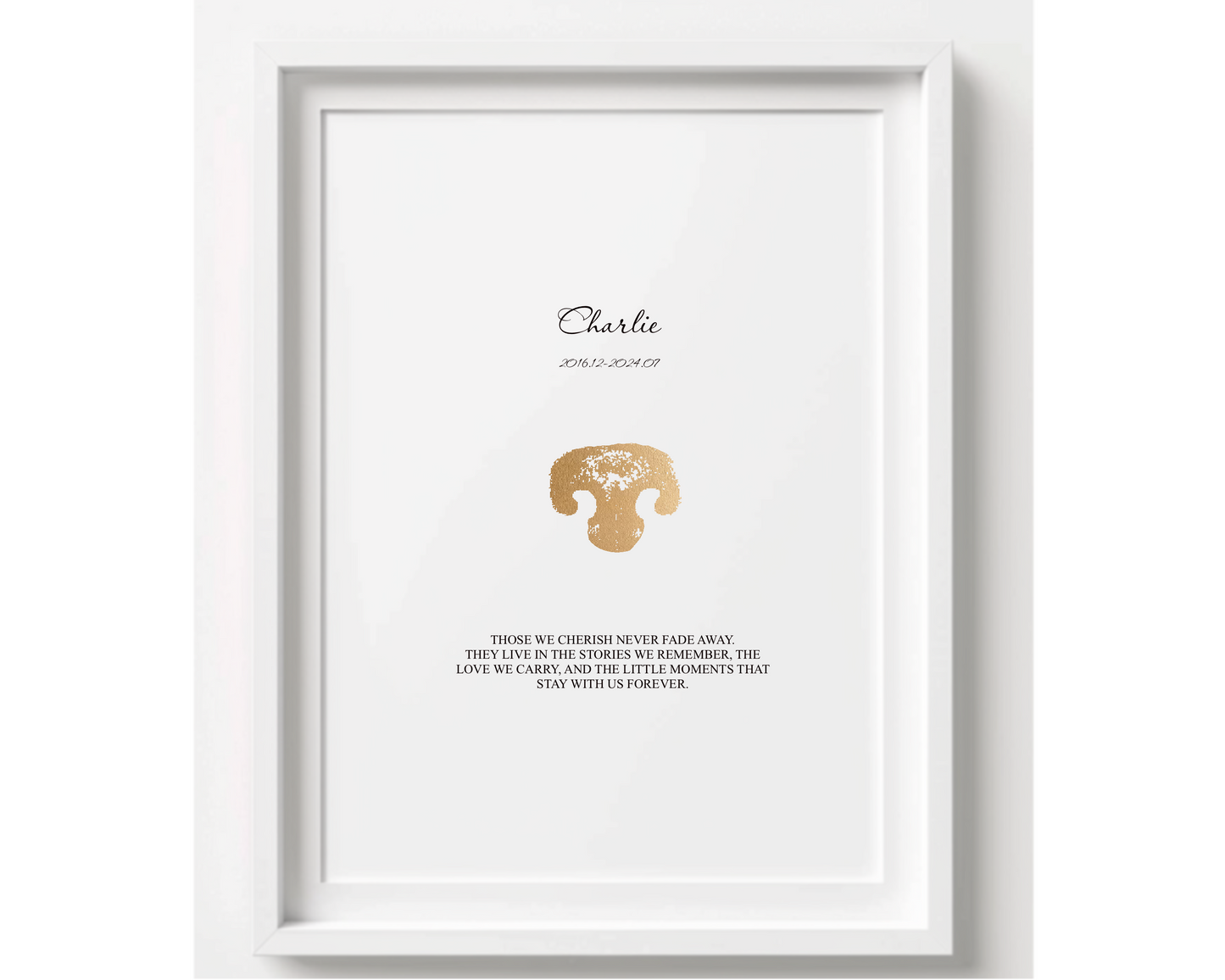 Custom Pet Paw Print Memorial | Personalized Pet Loss Gift | Dog &amp; Cat Remembrance Print | Sympathy Gift | Custom Paw Art
