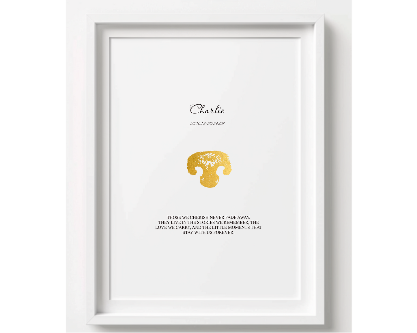 Custom Pet Paw Print Memorial | Personalized Pet Loss Gift | Dog &amp; Cat Remembrance Print | Sympathy Gift | Custom Paw Art